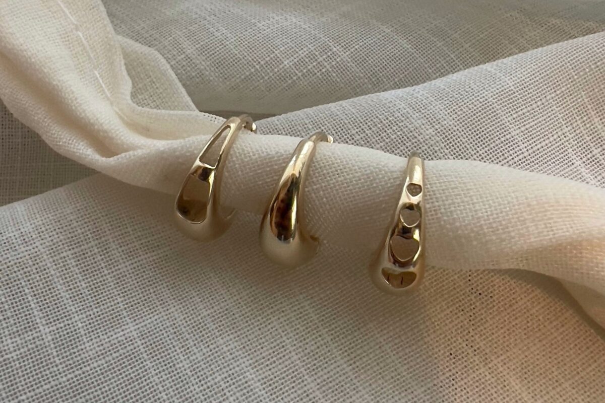 huggie hoop earrings